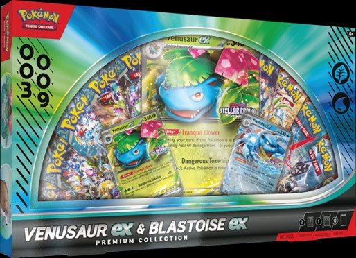 Venusaur ex & Blastoise ex Premium Collection - Anglais