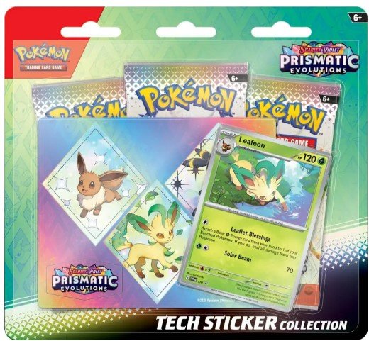 Scarlet & Violet - Prismatic Evolution - Tech Sticker Collection Leafeon - Anglais