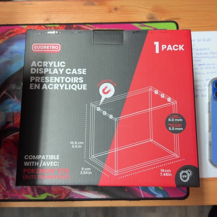 ETB Case acrylique aimanté